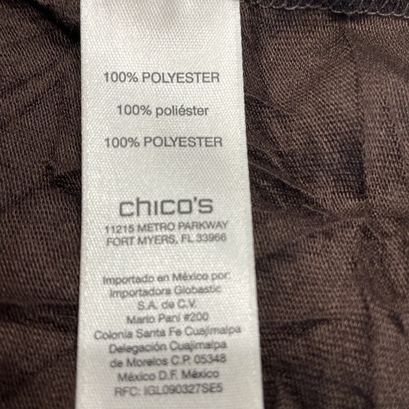 Chico’s Brown Crinkle Light Weight Size 2 (12/14) Vest, New without Tags - Picture 5 of 6